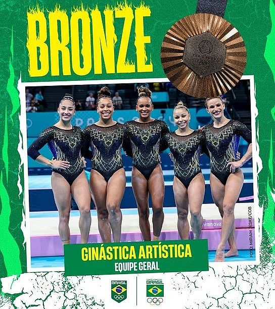 Ginástica Artística ganha medalha olímpica por equipes pela primeira na história.