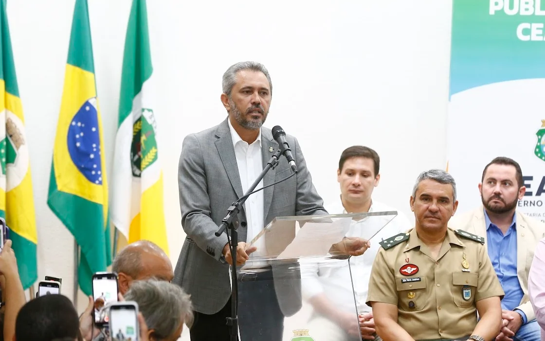 Governador Elmano de Freitas lança o programa Ceará contra o crime.