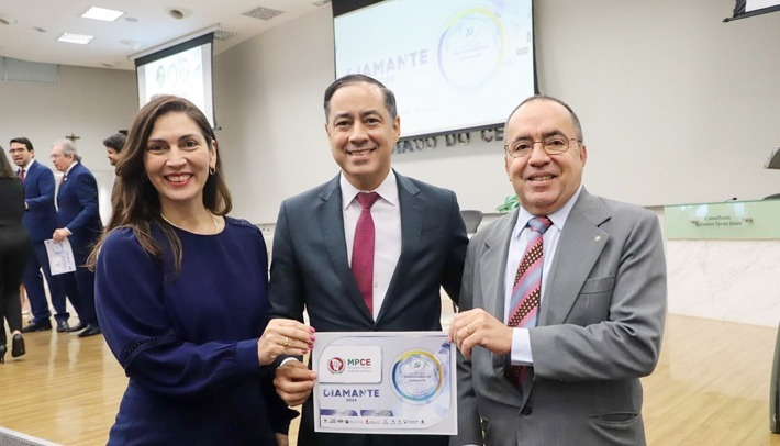 MP do Ceará recebe Selo Diamante em Transparência Pública em evento promovido pelo Tribunal de Contas do Estado